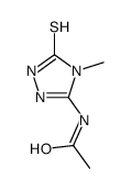 N-(4,5-二氢-4-甲基-5-硫代基-1H-1,2,4-三唑-3-基)-乙酰胺结构式