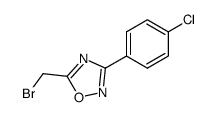 3-(4-chlorophenyl)-5-(bromomethyl)-1,2,4-oxadiazole结构式