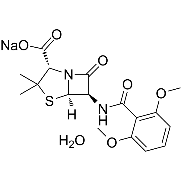 METHICILLIN SODIUM (500 MG) (AS) structure