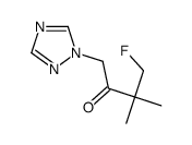 4-fluoro-3,3-dimethyl-1-(1,2,4-triazol-1-yl)butan-2-one Structure