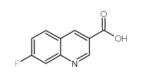 7-氟喹啉-3-羧酸结构式