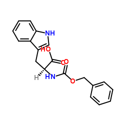 N-苄氧羰基-L-色氨酸结构式