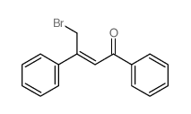 2-Buten-1-one,4-bromo-1,3-diphenyl- Structure
