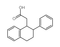 cis-1,2,3,4-Tetrahydro-2-phenyl-1-naphthaleneacetic acid Structure
