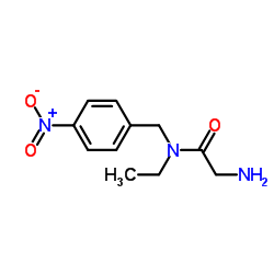 N-Ethyl-N-(4-nitrobenzyl)glycinamide结构式
