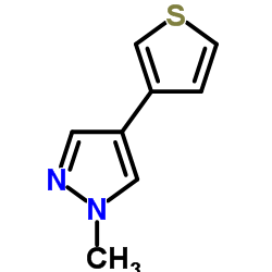 1-Methyl-4-(3-thienyl)-1H-pyrazole Structure