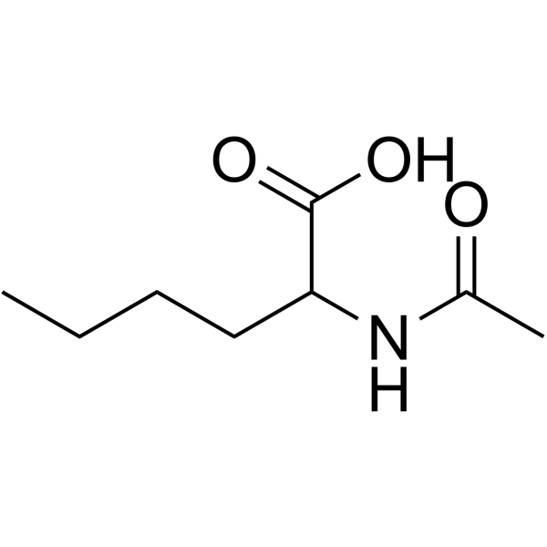 n-acetyl-dl-norleucine Structure