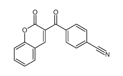 4-(2-oxochromene-3-carbonyl)benzonitrile Structure
