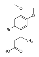3-氨基-3-(2-溴-4,5-二甲氧基苯基)-丙酸结构式