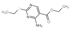 2-乙硫基-4-氨基嘧啶-5-羧酸乙酯结构式