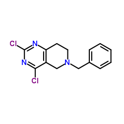 6-苄基-2,4-二氯-5,6,7,8-四氢吡啶并[4,3-D]嘧啶结构式