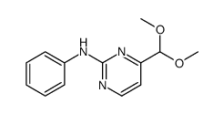 2-anilino-4-(dimethoxymethyl)pyrimidine Structure