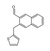 3-(thiophen-2-ylmethyl)-2-naphthaldehyde结构式