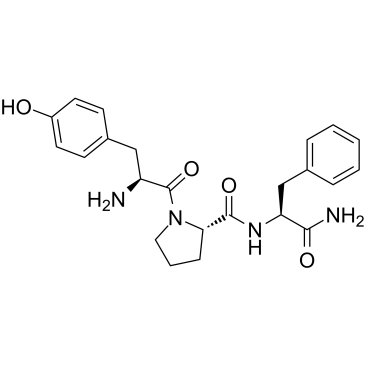 β-Casomorphin (1-3) amide acetate salt structure