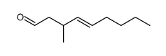 (E)-3-methyl-4-nonenal Structure