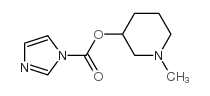 (9ci)-1H-咪唑-1-羧酸-1-甲基-3-哌啶酯结构式