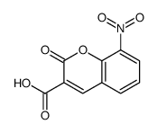 8-硝基-2-氧代-2H-色烯-3-羧酸结构式