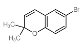 6-溴-2,2-二甲基-2H-苯并吡喃结构式