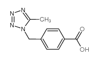 4-[(5-甲基-1H-四唑-1-基)甲基]苯甲酸结构式