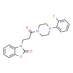 3-(3-(4-(2-fluorophenyl)piperazin-1-yl)-3-oxopropyl)benzo[d]oxazol-2(3H)-one Structure