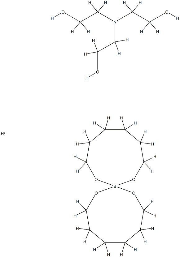 hydrogen bis[hexane-1,6-diolato(2-)-O,O']borate(1-), compound with 2,2',2''-nitrilotriethanol (1:1) Structure