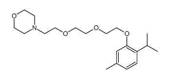 4-[2-[2-[2-(5-methyl-2-propan-2-ylphenoxy)ethoxy]ethoxy]ethyl]morpholine结构式