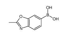 (2-甲基-1,3-苯并噁唑-6-基)硼酸结构式