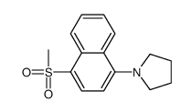 1-(4-methylsulfonylnaphthalen-1-yl)pyrrolidine结构式