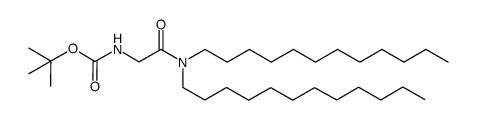 tert-butyl (2-(didodecylamino)-2-oxoethyl)carbamate Structure