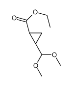 ethyl (1R,2R)-2-(dimethoxymethyl)cyclopropane-1-carboxylate结构式