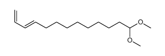 13,13-dimethoxytrideca-1,3-diene Structure