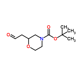 2-(2-氧代乙基)吗啉-4-羧酸叔丁酯结构式