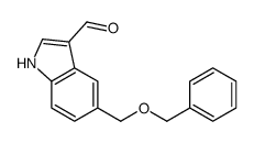 5-苄氧基甲基-1H-吲哚-3-甲醛结构式