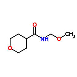 N-(Methoxymethyl)tetrahydro-2H-pyran-4-carboxamide结构式