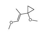 E (methoxy-1 cyclopropyl)-2 methoxy-1 propene结构式