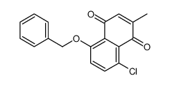 8-chloro-2-methyl-5-phenylmethoxynaphthalene-1,4-dione Structure