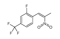 2-fluoro-1-(2-nitroprop-1-enyl)-4-(trifluoromethyl)benzene结构式