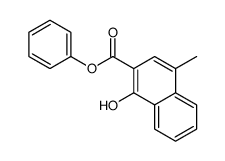 phenyl 1-hydroxy-4-methylnaphthalene-2-carboxylate结构式
