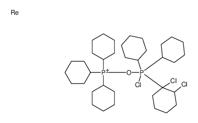 [chloro-dicyclohexyl-(1,2-dichlorocyclohexyl)-λ5-phosphanyl]oxy-tricyclohexylphosphanium,rhenium Structure