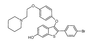 4'-Bromo-4'-desmethoxyarzoxifene结构式