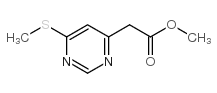 (6-甲基磺酰基嘧啶-4-基)乙酸甲酯结构式