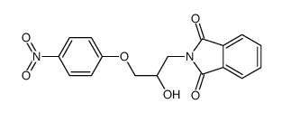 2-[2-hydroxy-3-(4-nitrophenoxy)propyl]isoindole-1,3-dione结构式