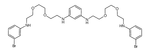 N1,N3-bis(2-{2-[2-(3-bromophenylamino)ethoxy]ethoxy}ethyl)benzene-1,3-diamine Structure