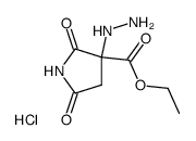 ethyl 3-hydrazino-2,5-dioxopyrrolidine-3-carboxylate monohydrochloride Structure