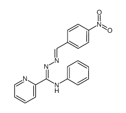 N1-(p-Nitro-benzyliden)-N3-phenyl-picolinsaeure-amidrazon Structure