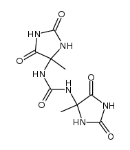 N,N'-bis-(4-methyl-2,5-dioxo-imidazolidin-4-yl)-urea结构式