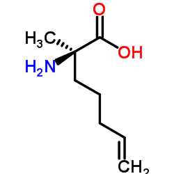(S)-2-氨基-2-甲基-4-戊酸结构式