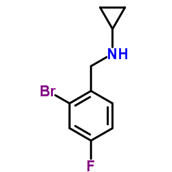 N-(2-Bromo-4-fluorobenzyl)cyclopropanamine Structure