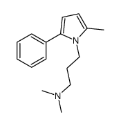 N,N-dimethyl-3-(2-methyl-5-phenylpyrrol-1-yl)propan-1-amine结构式