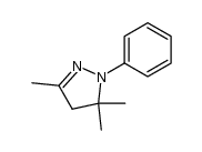 3,5,5-trimethyl-1-phenylpyrazoline结构式